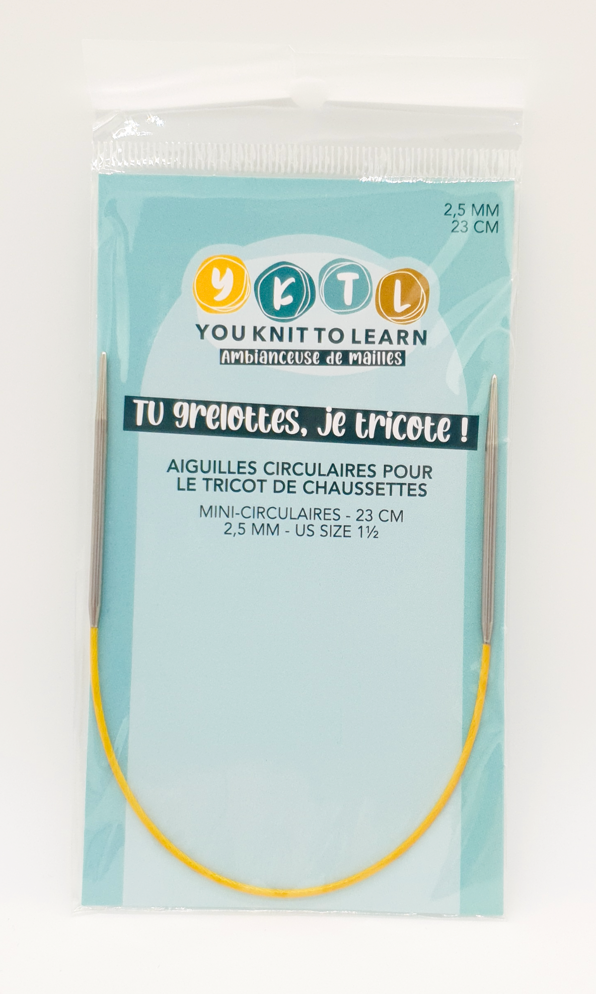 Aiguilles mini-circulaires - 23 cm