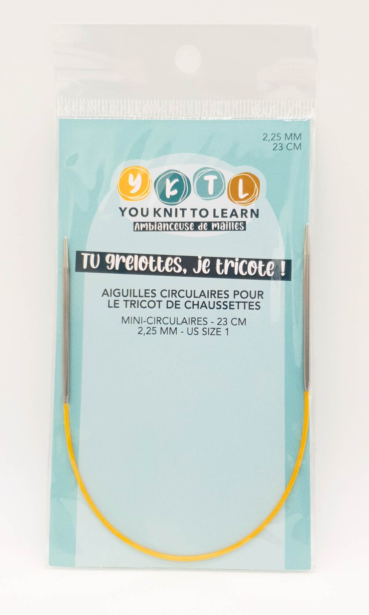 Aiguilles mini-circulaires - 23 cm