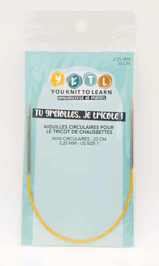 Aiguilles mini-circulaires - 23 cm