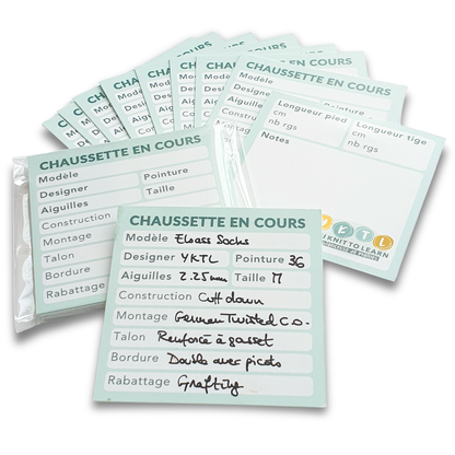 Lot de 10 cartes “Chaussettes en cours”