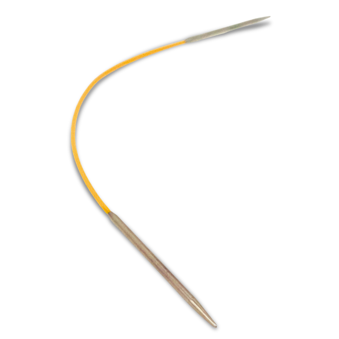 Quatuor d’aiguilles circulaires pour tricoter des chaussettes – 2 mini-circulaires + 2 longues