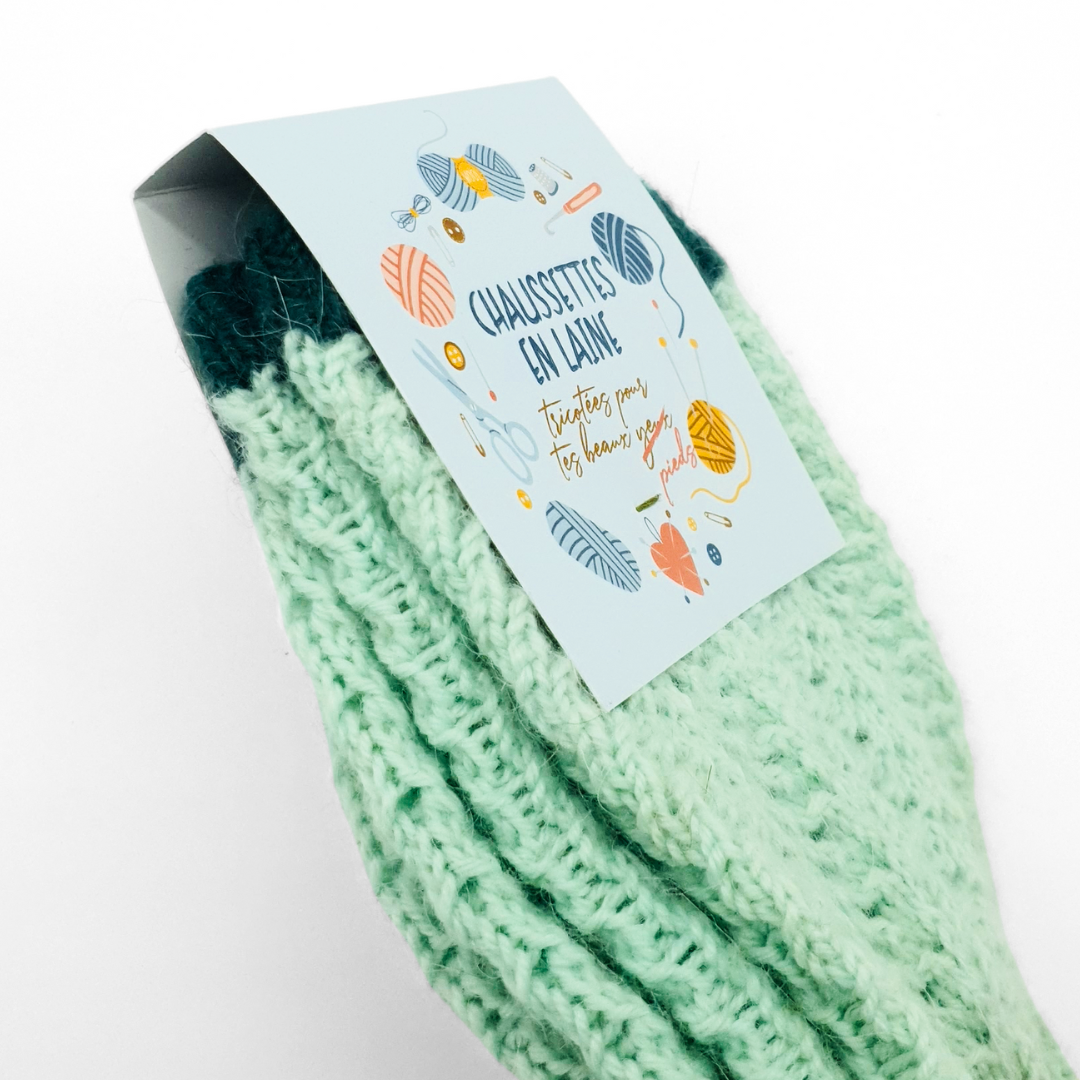 Lot de 6 étiquettes cadeau à coudre sur des chaussettes