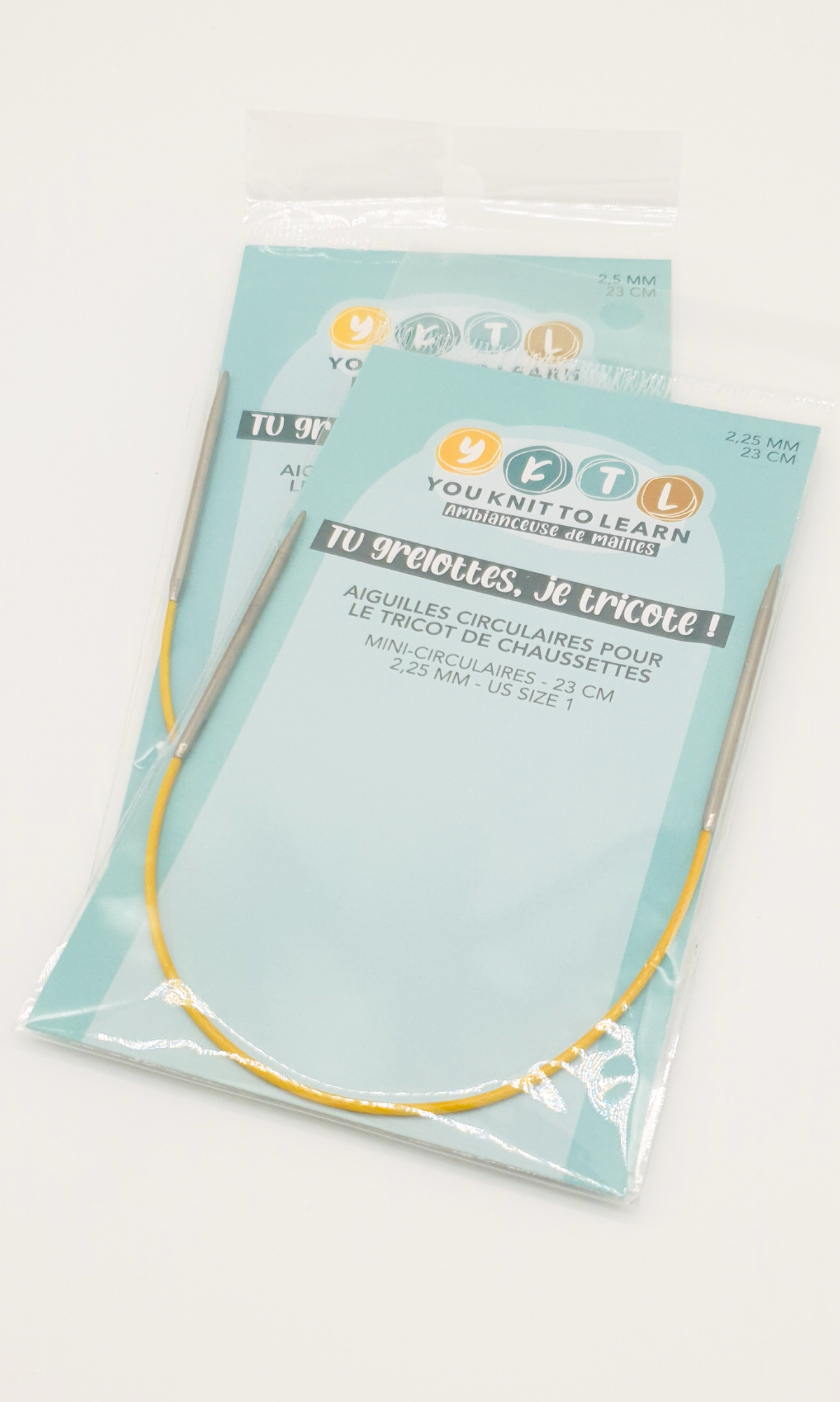 Aiguilles mini-circulaires - 23 cm