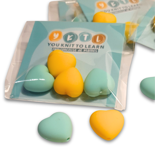 Lot de 4 bouchons protecteurs d’aiguilles cœur