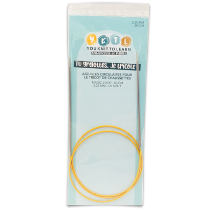 Aiguilles circulaires longues 80 cm pour tricoter des chaussettes – spécial magic loop