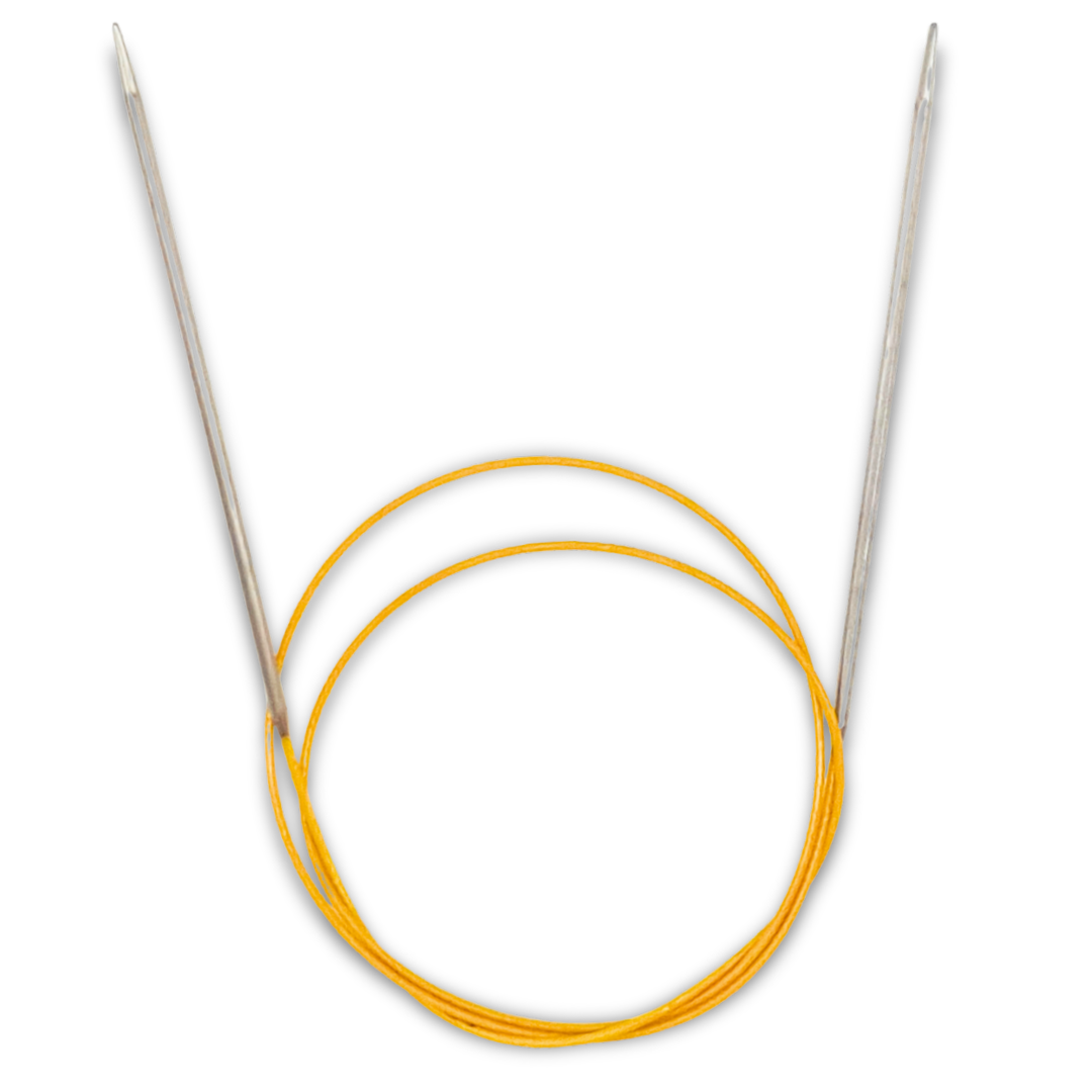 Quatuor d’aiguilles circulaires pour tricoter des chaussettes – 2 mini-circulaires + 2 longues