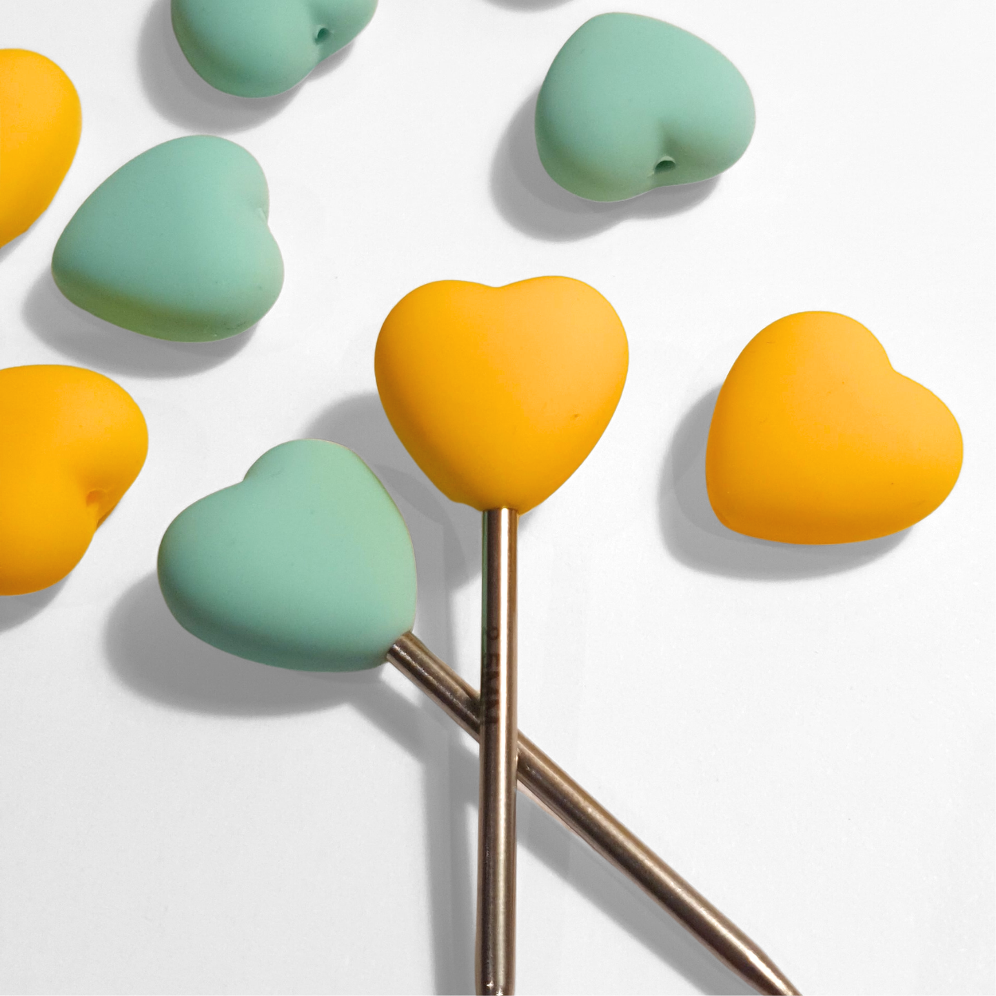 Lot de 4 bouchons protecteurs d’aiguilles cœur