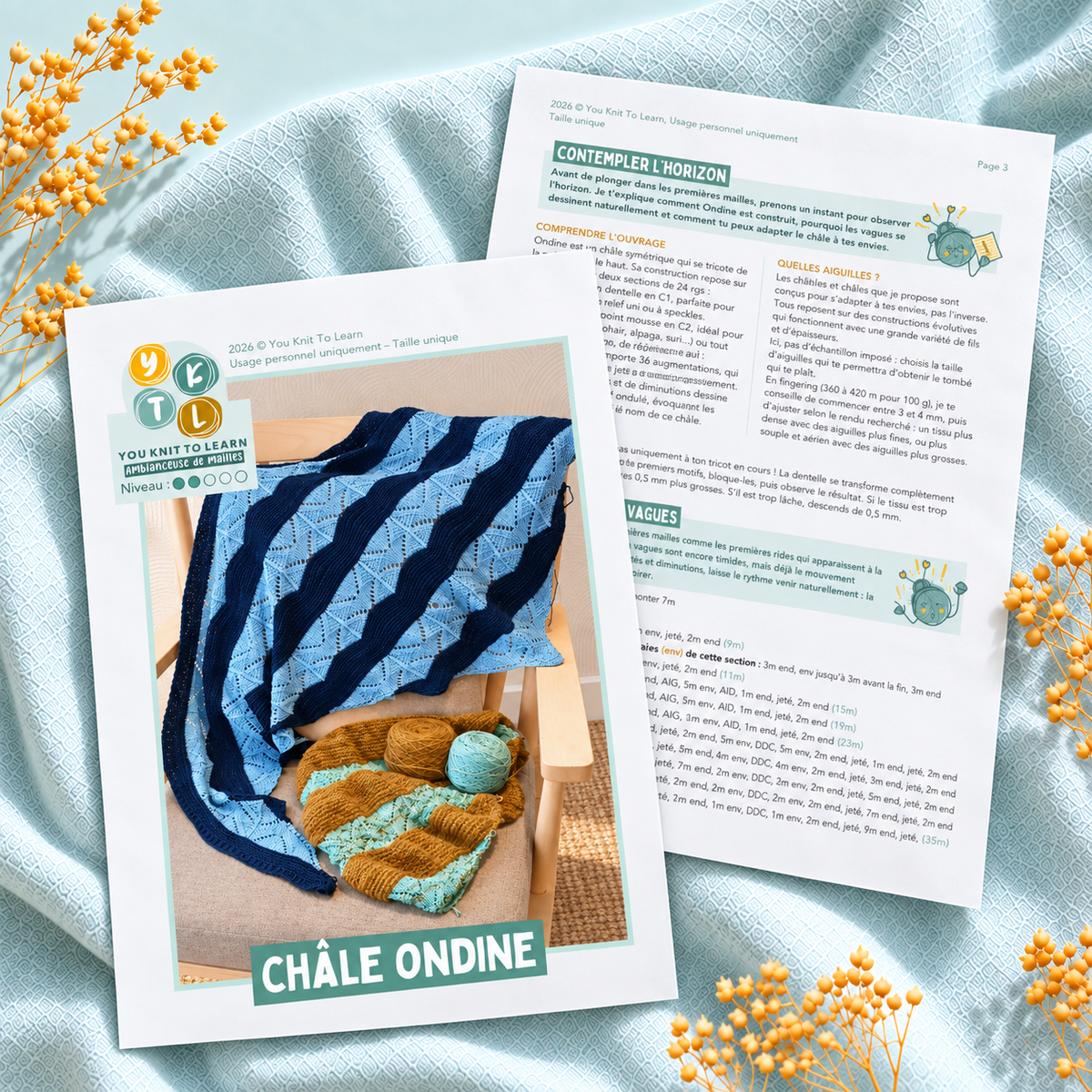 Châle Ondine bicolore